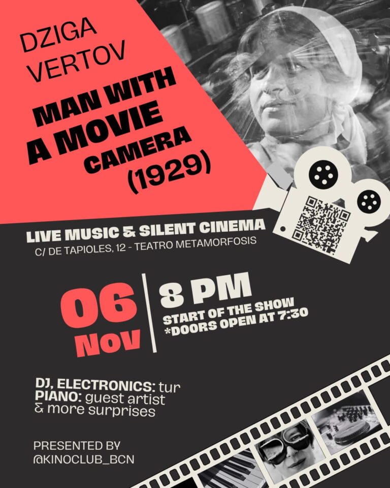 Música en vivo y cine mudo: El hombre de la cámara (1929)